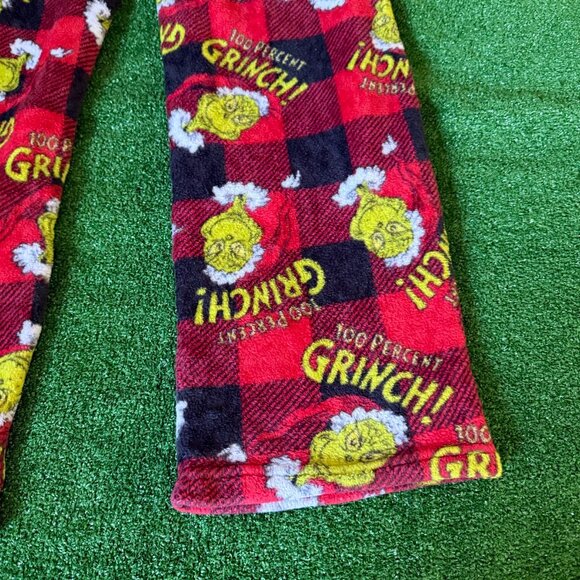 The Grinch Elastic Waist Pockets Fleece Christmas Loungewear Pajama Pants Size M - Picture 10 of 12
